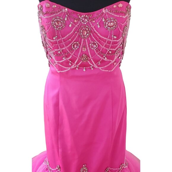 Luxury Designer Prom Party Couture Evening Wedding Cocktail Runway Gown Dress NW - Picture 3 of 11